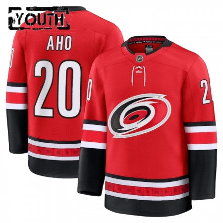 Lapsille NHL Carolina Hurricanes Pelipaita Anniversary Fanatics Premium Sebastian Aho Kolmas Punainen